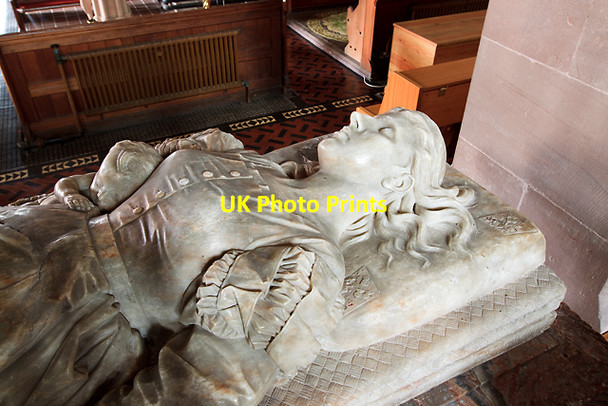 Photo 6"x4" Church of St Mary & St Andrew, Condover - monument to Alice Cholmondeley (detail 1) Condover c2013