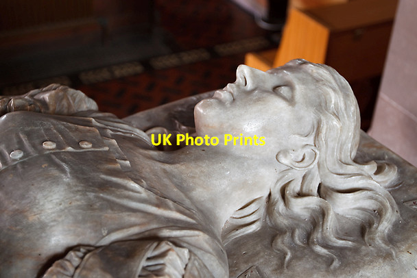 Photo 6"x4" Church of St Mary & St Andrew, Condover - monument to Alice Cholmondeley (detail 2) Condover c2013