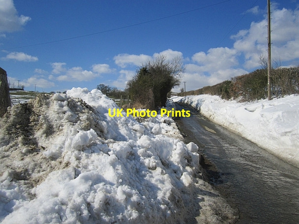 Photo 6"x4" Snow drifts, Aldon Aldon\/SO4379 c2013