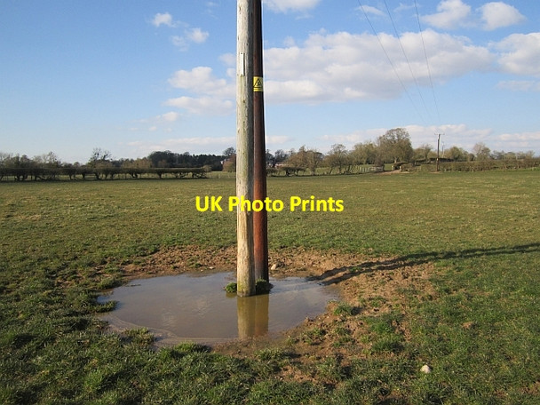 Photo 6"x4" New electricity pole Ashford Carbonell c2013