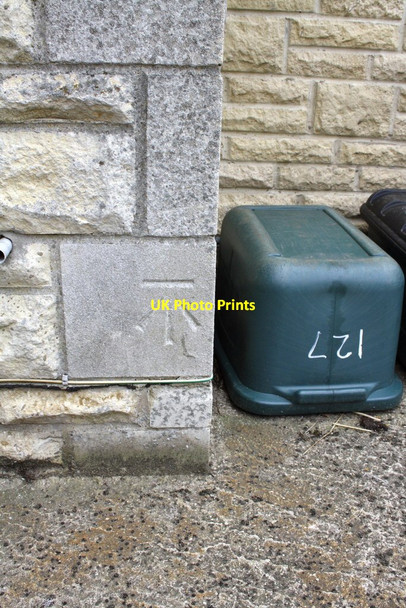 Photo 6"x4" Benchmark on #127 Halse Road Brackley\/SP5837 c2013