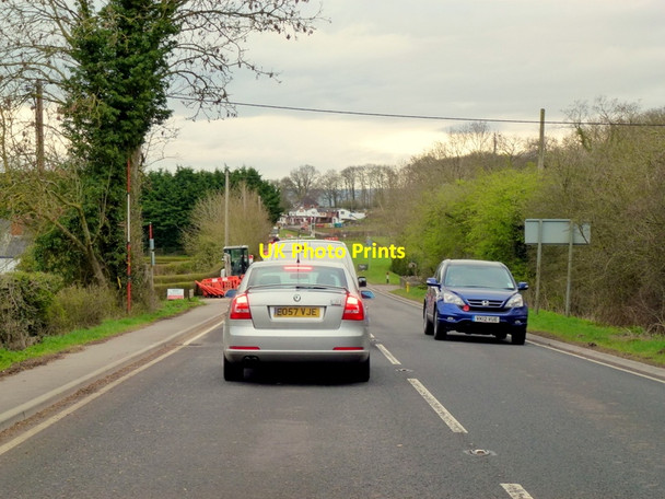 Photo 6"x4" Traffic queue on the A40 Huntley\/SO7219 c2013