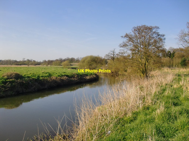 Photo 6"x4" The River Wey, near Whitehouse Farm: view downstream Burntcommon c2013