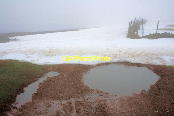 Photo 6"x4" Snowdrift, Marrick Moor Washfold\/NZ0502 c2013