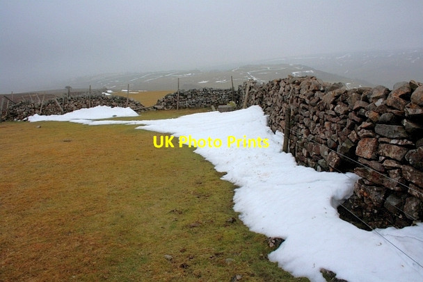 Photo 6"x4" Dry Stone Wall, Fremington Edge Fremington\/SE0499 c2013