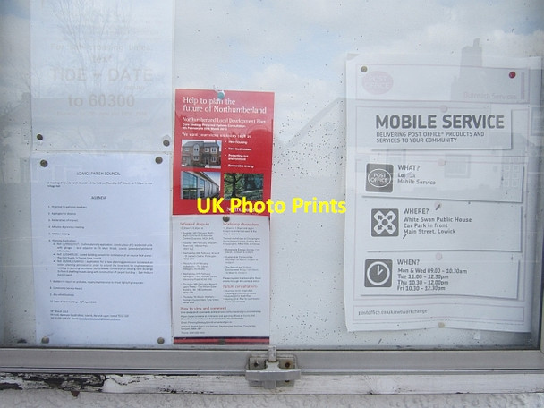 Photo 6"x4" Shop window, Lowick Lowick\/NU0139 c2013