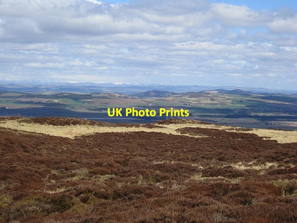 Photo 6"x4" Moorland, Purin Hill Falkland c2013
