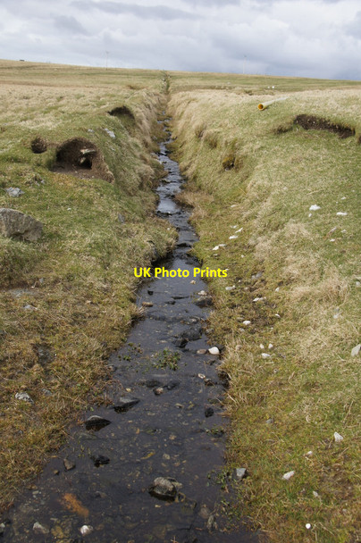 Photo 6"x4" Drainage ditch west of Ramnagoe, Muness Ramnageo c2013