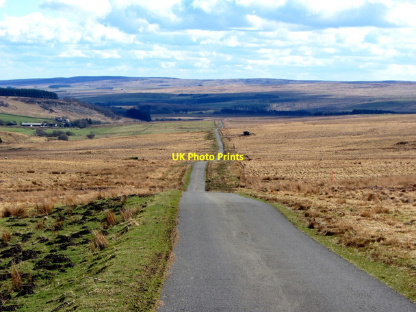 Photo 6"x4" Dere Street south of Featherwood Bellshiel Law c2013