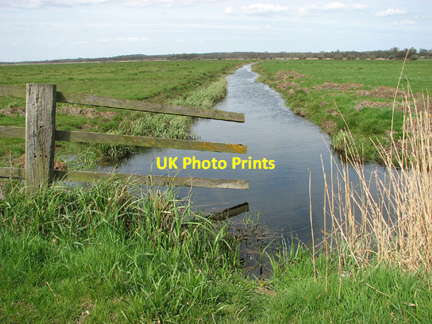 Photo 6"x4" Drainage ditch in the marshes south of Cantley Cantley\/TG3803 c2013