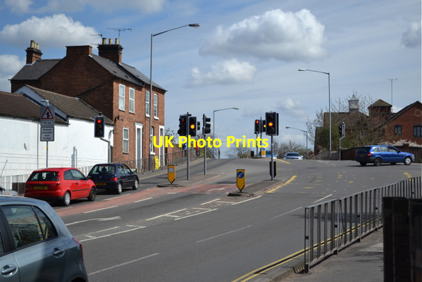 Photo 6"x4" Light-controlled junction, Emscote Road, for Tesco Warwick Warwick c2013