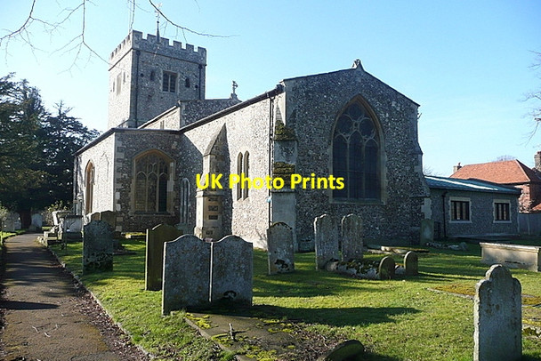 Photo 6"x4" Denham church Denham\/TQ0486 c2012