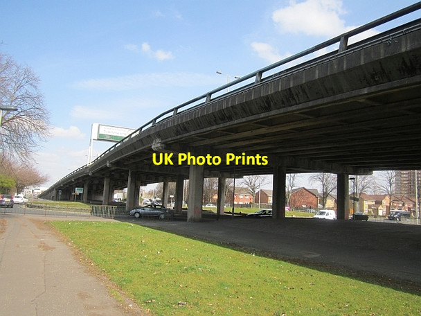 Photo 6"x4" A739 flyover Shieldhall c2013