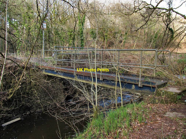 Photo 6"x4" Footbridge over the River Llan Penllergaer c2013