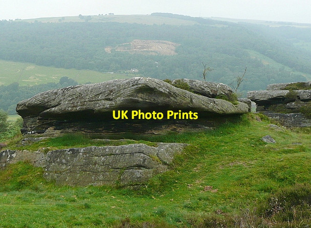 Photo 6"x4" Rocks on Froggatt Edge Froggatt c2012