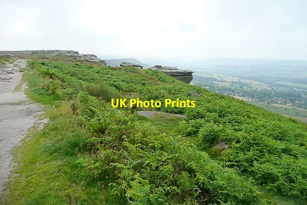 Photo 6"x4" Along Curbar Edge Curbar c2012