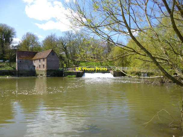 Photo 6"x4" Sturminster Newton, weir The Bridge c2013