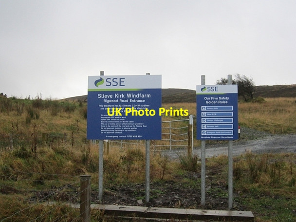 Photo 6"x4" Entrance, Slieve Kirk Wind Farm New Buildings\/C4112 c2012