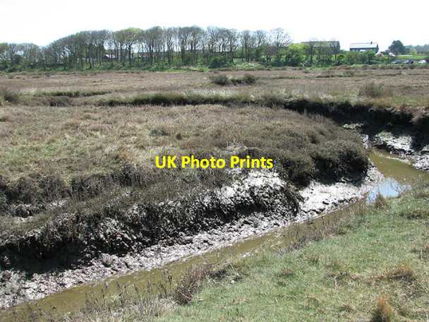Photo 6"x4" Tidal creek in the Stiffkey saltmarsh Stiffkey c2013