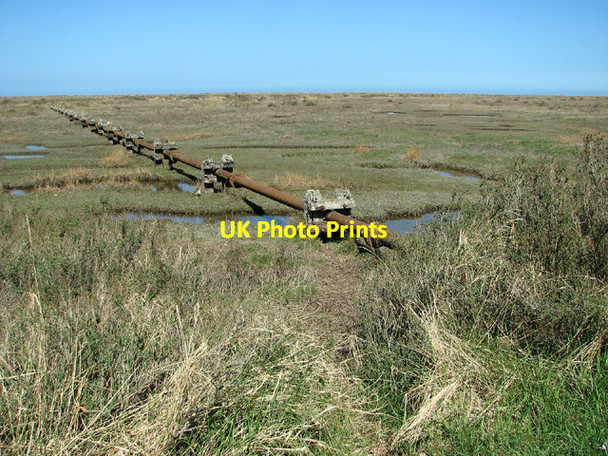 Photo 6"x4" Old sewage outfall pipe, Stiffkey Stiffkey c2013