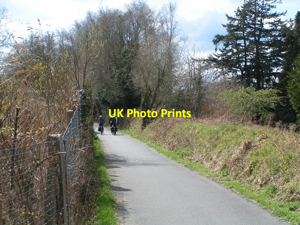 Photo 6"x4" On the Granite Way cycle route, heading south west Okehampton c2013