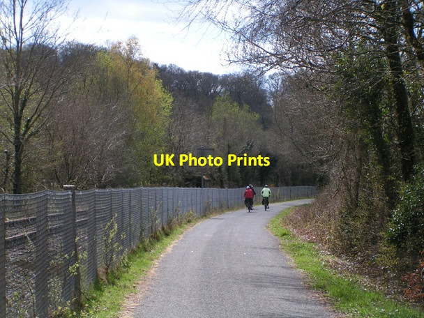 Photo 6"x4" On the Granite Way cycle route, part of National Cycle Route 27, heading west Okehampton c2013