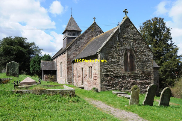 Photo 6"x4" Llanvihangel-Ystern-Llewern church Llanvihangel-Ystern-Llewern c2013 P1