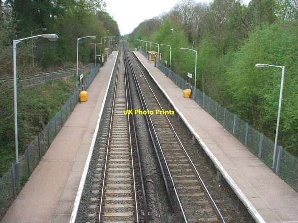 Photo 6"x4" Bromborough Rake railway station, Wirral Bebington c2009