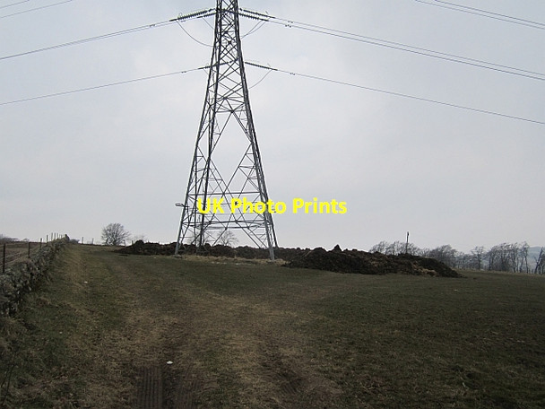 Photo 6"x4" Powerline, Greenrig Kirkfieldbank c2013