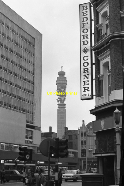 Photo 6"x4" Bedford Corner Hotel with the GPO Tower in the distance London c1971