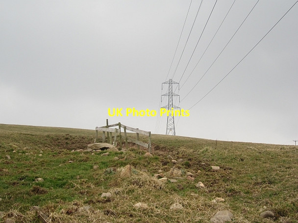 Photo 6"x4" Power line serving Lanark Brocketsbrae c2013