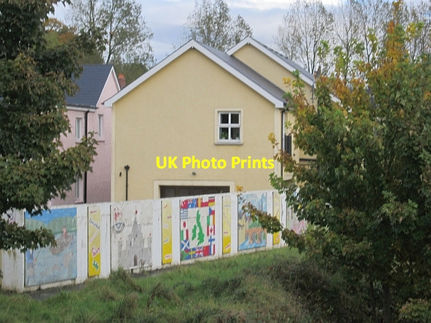 Photo 6"x4" Flood defences, Drumragh River Omagh c2012