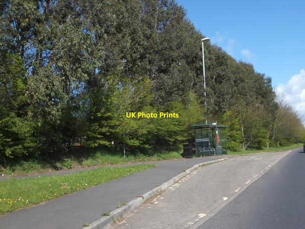 Photo 6"x4" Bus stop and shelter near Chivenor Chivenor c2013