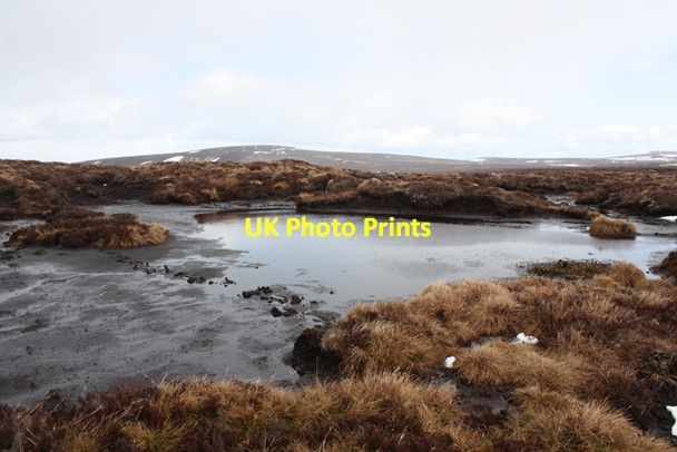 Photo 6"x4" Peat hags NE of Fasheilach Burn of Fasheilach c2013