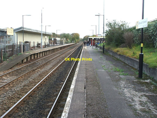 Photo 6"x4" Broad Green railway station, Merseyside Broad Green\/SJ4090 c2009