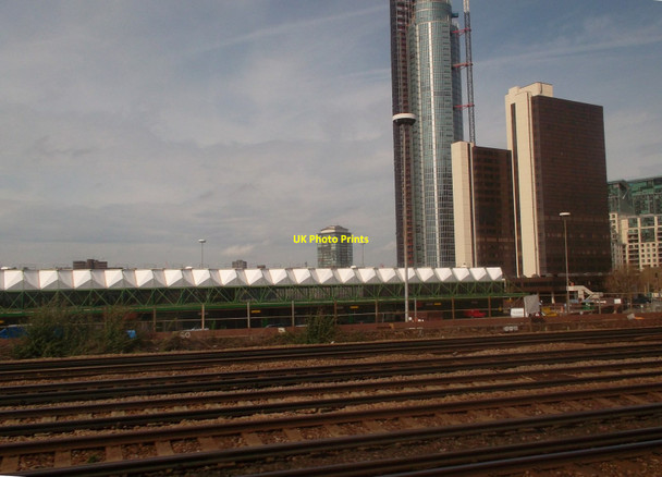 Photo 6"x4" New Covent Garden Market, with St George Wharf Tower beyond Westminster c2013