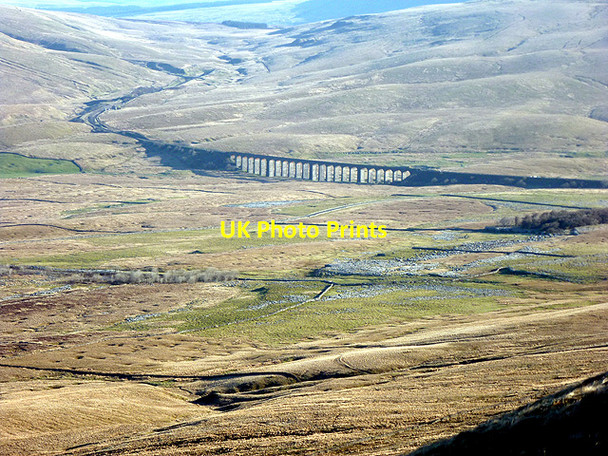 Photo 6"x4" Ribblehead Viaduct viewed from Souther Scales Fell Ribble Head\/SD7779 c2013