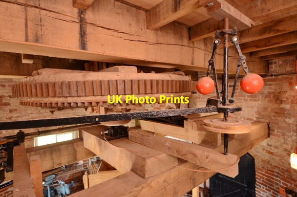 Photo 6"x4" Hough Mill - Spur wheel and governor Peggs Green c2013