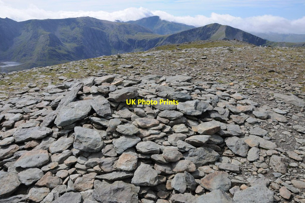 Photo 6"x4" Snowdon viewed from Pen yr Ole Wen Pen yr Ole Wen c2012