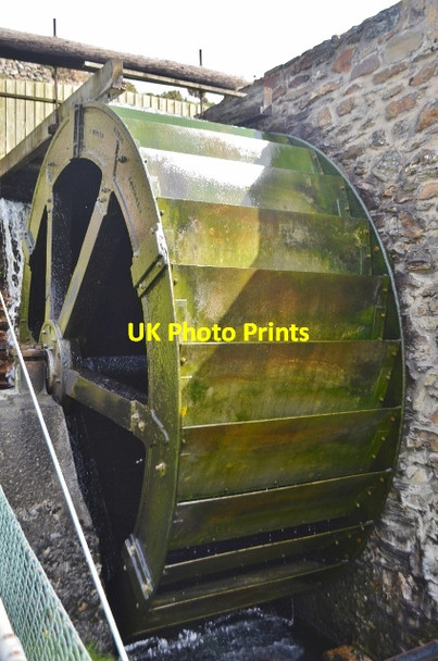 Photo 6"x4" Blue Hills Tin Works - Overshot Wheel Cross Coombe c2012