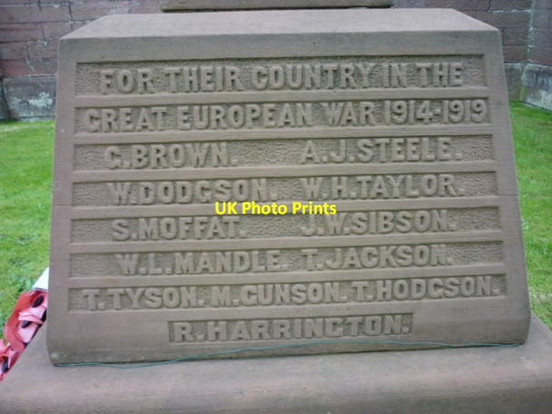 Photo 6"x4" The War Memorial at Calderbridge Calder Bridge c2012