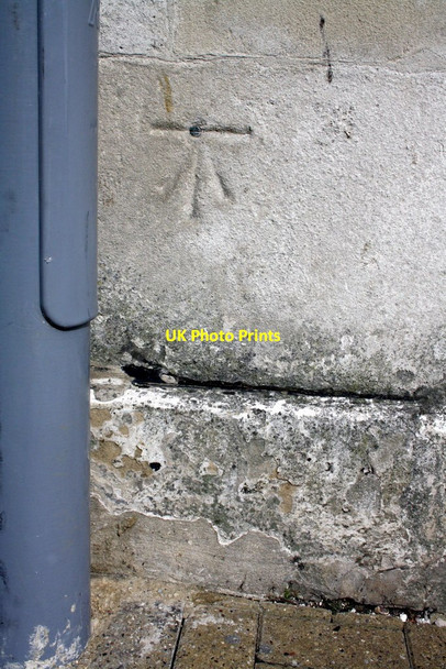 Photo 6"x4" Benchmark on Shire Hall Dorchester\/SY6890 c2012