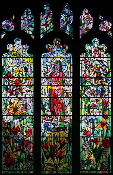 Photo 6"x4" St Mary, Walsham le Willows - Stained glass window Walsham Le Willows c2012