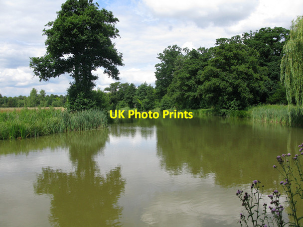 Photo 6"x4" Oldpark Water on Wrest Park estate Silsoe c2012