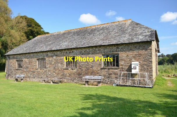 Photo 6"x4" Cotehele Quay - Boat Shed Calstock c2012