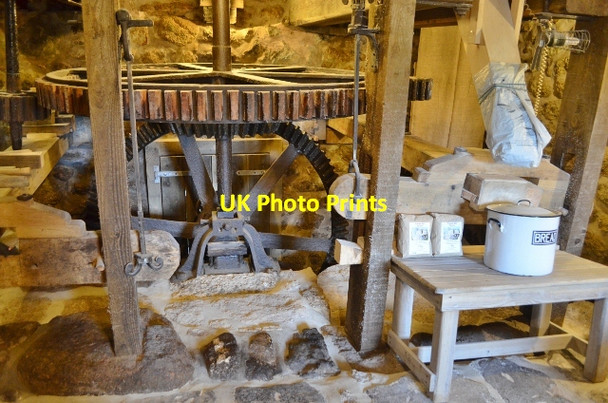Photo 6"x4" Zennor Mill - Pit Gearing Trewey c2012