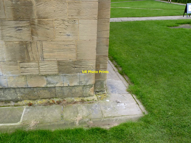 Photo 6"x4" Bench mark, Southwell Minster  Southwell\/SK7053 c2012