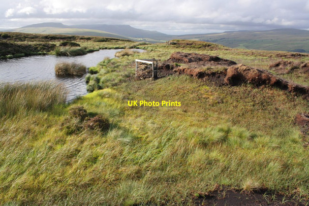Photo 6"x4" Tarn on Widdale Fell Garsdale Head c2012