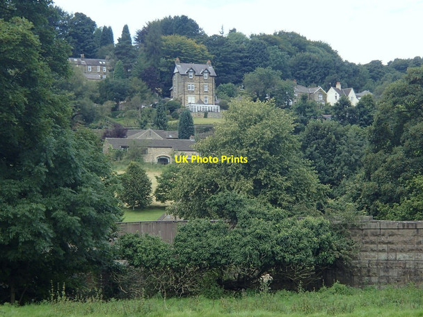 Photo 6"x4" Grindleford view near the river bridge Grindleford c2012