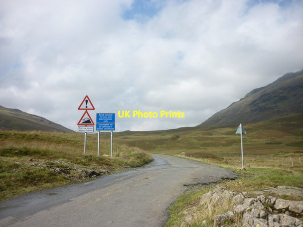 Photo 6"x4" Warning signs at Hardknot Pass Cockley Beck\/NY2401 c2012
